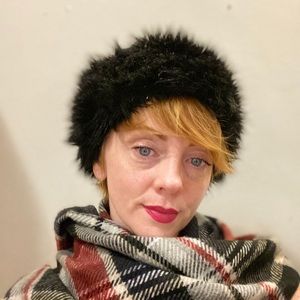 Faux fur head/ear wrap